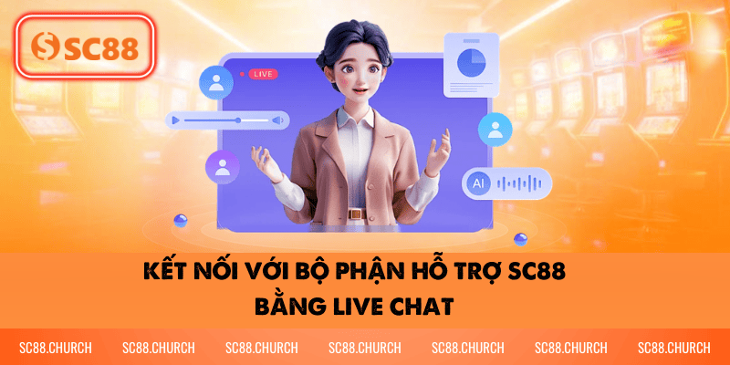 Kết nối với bộ phận hỗ trợ SC88 bằng live chat